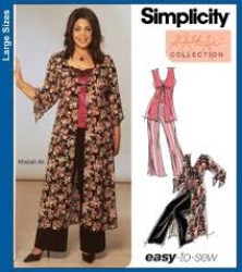 5075 CAMI,TIED DUSTER, VEST, PANTS PATTERN 10-18,20-28W